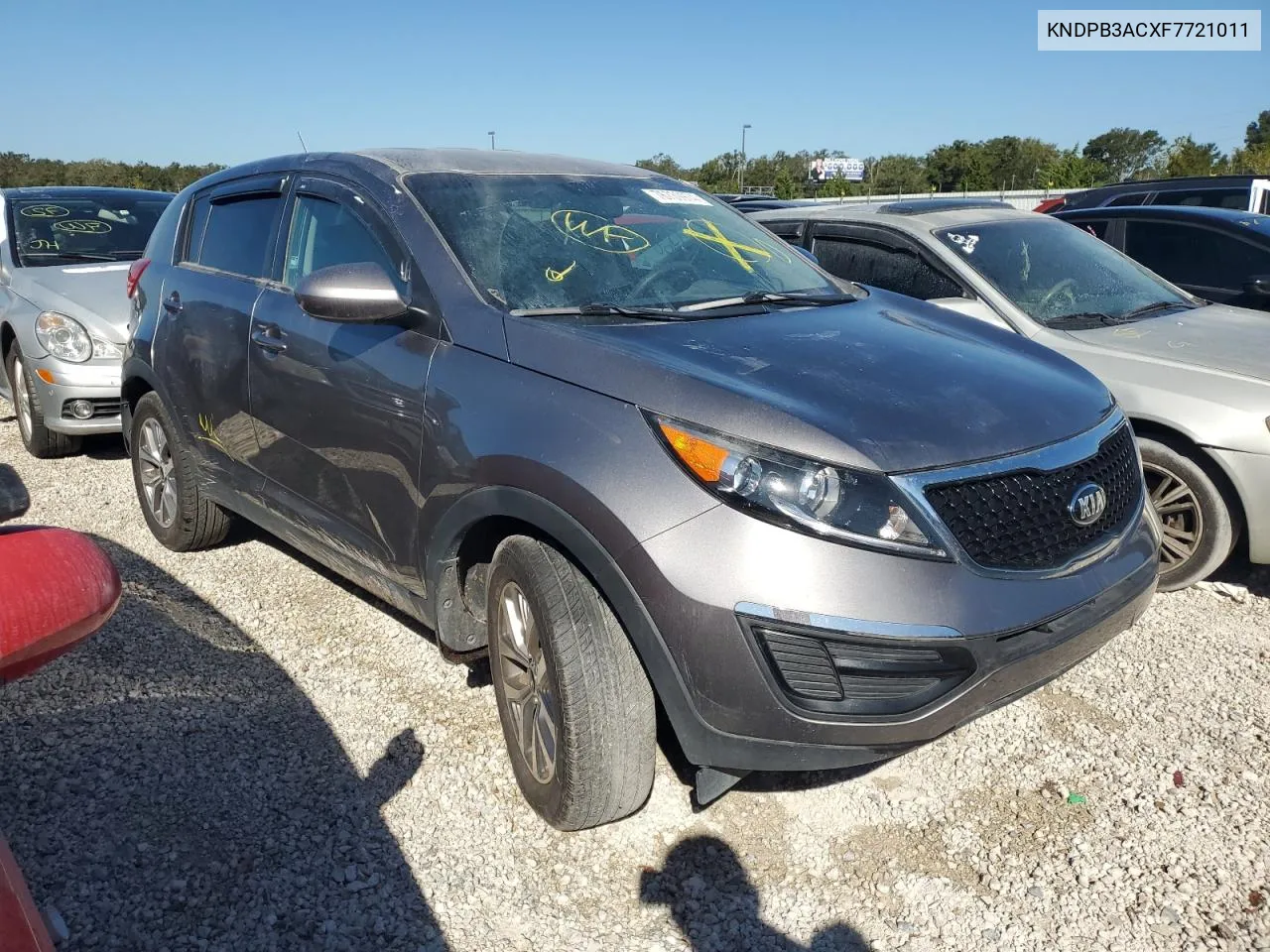 2015 Kia Sportage Lx VIN: KNDPB3ACXF7721011 Lot: 76739974