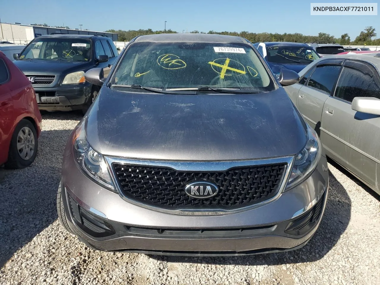 2015 Kia Sportage Lx VIN: KNDPB3ACXF7721011 Lot: 76739974