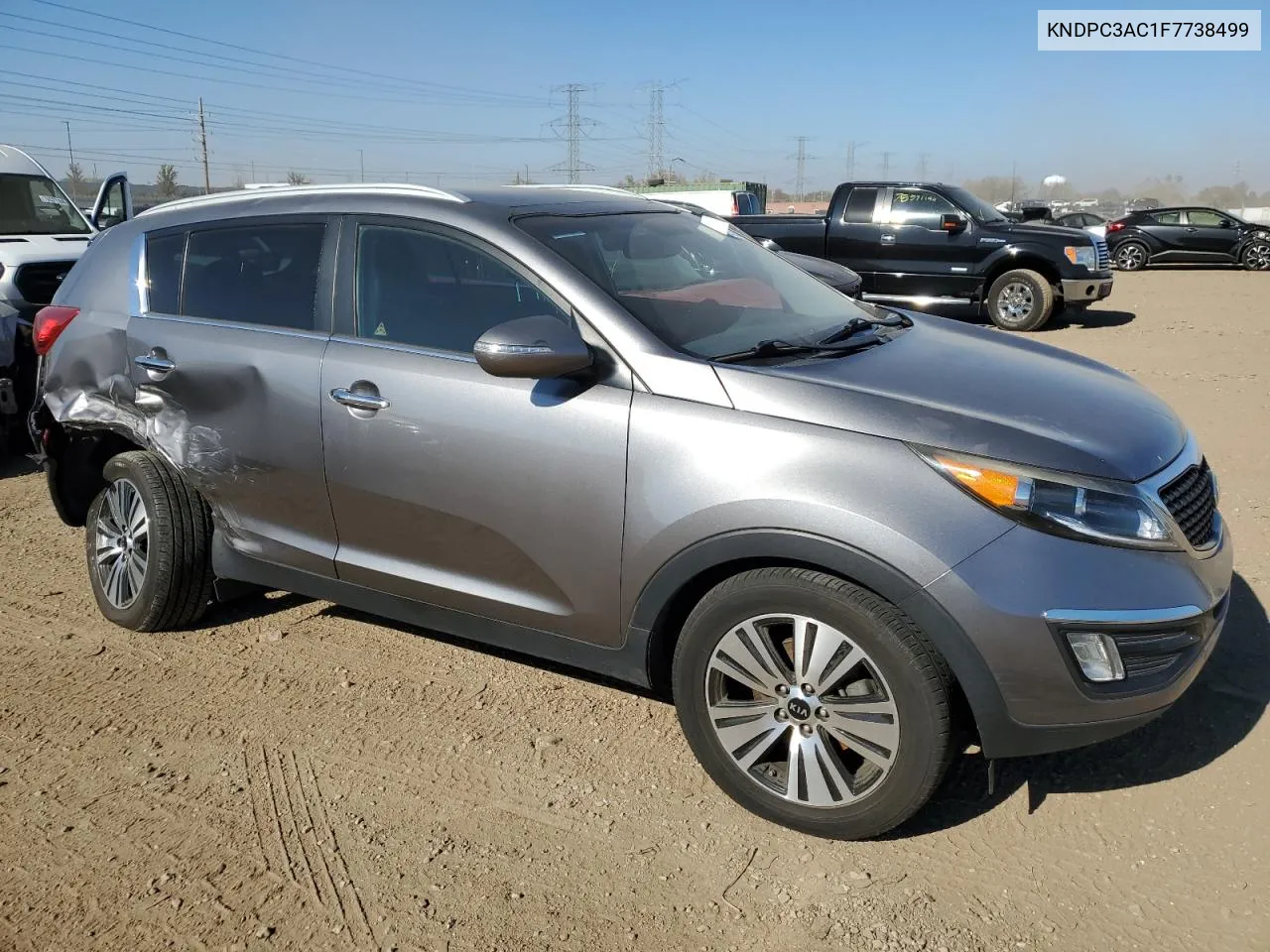 2015 Kia Sportage Ex VIN: KNDPC3AC1F7738499 Lot: 76966754