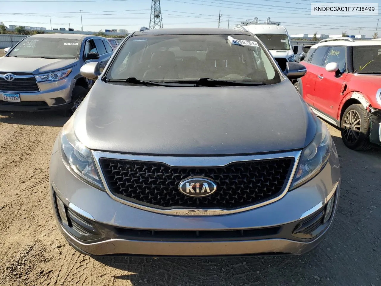 2015 Kia Sportage Ex VIN: KNDPC3AC1F7738499 Lot: 76966754