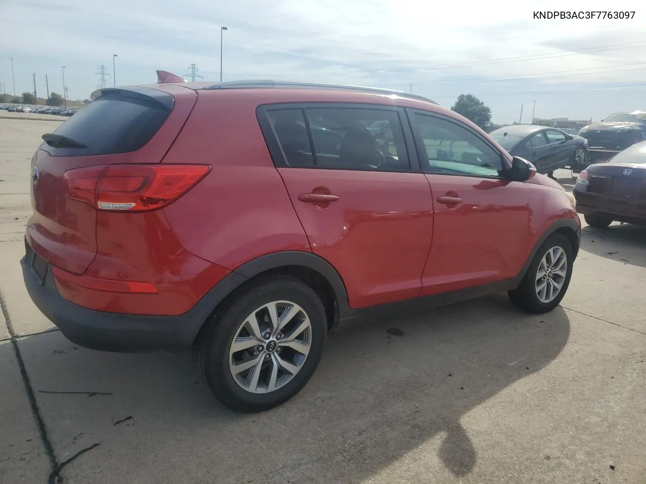 2015 Kia Sportage Lx VIN: KNDPB3AC3F7763097 Lot: 77172504