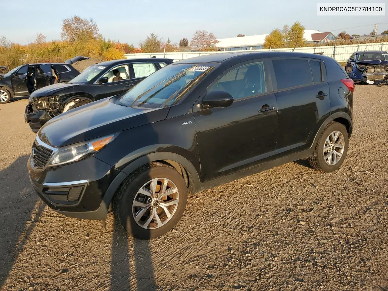 2015 Kia Sportage Lx VIN: KNDPBCAC5F7784100 Lot: 77220334