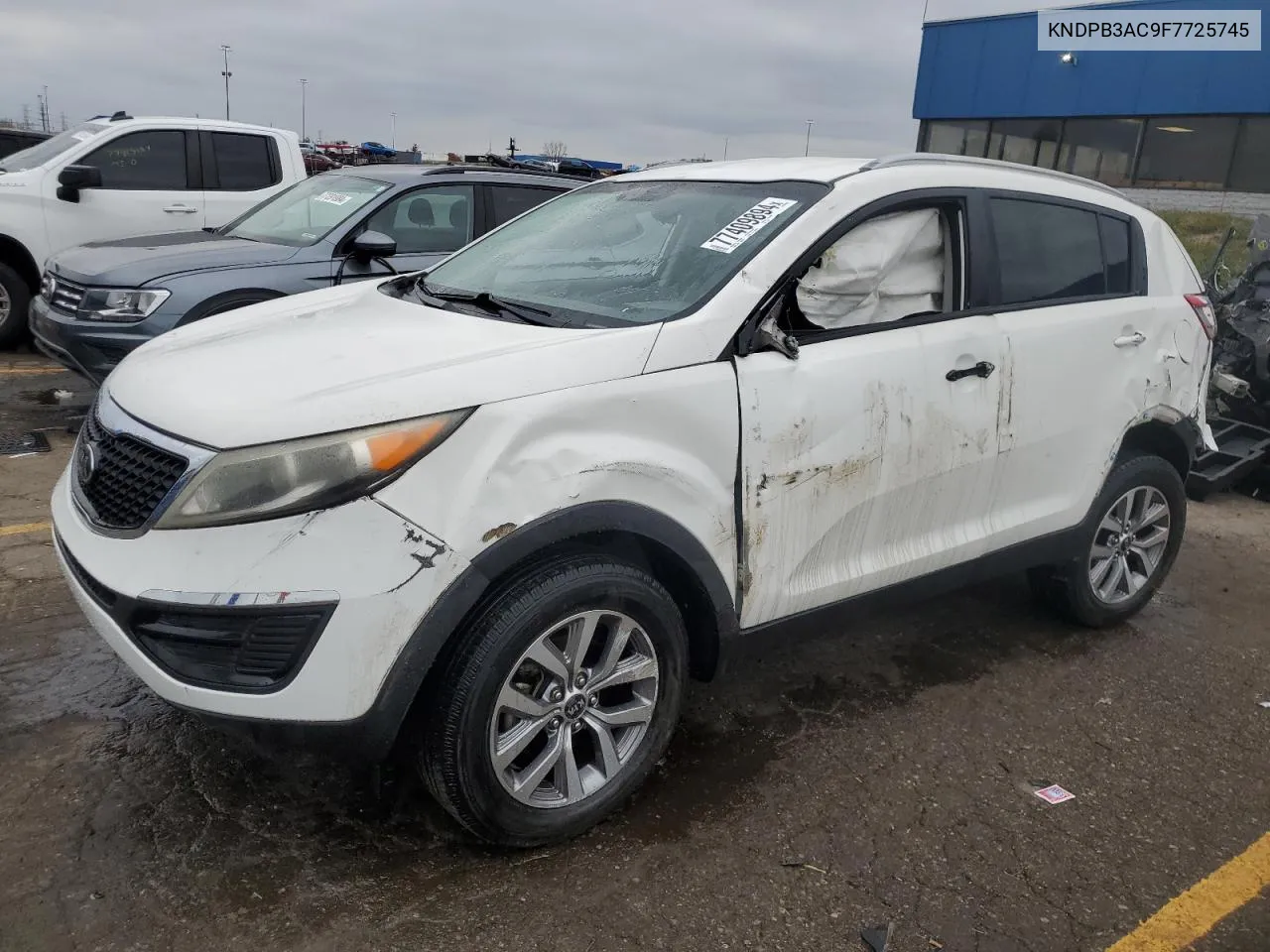 2015 Kia Sportage Lx VIN: KNDPB3AC9F7725745 Lot: 77409894