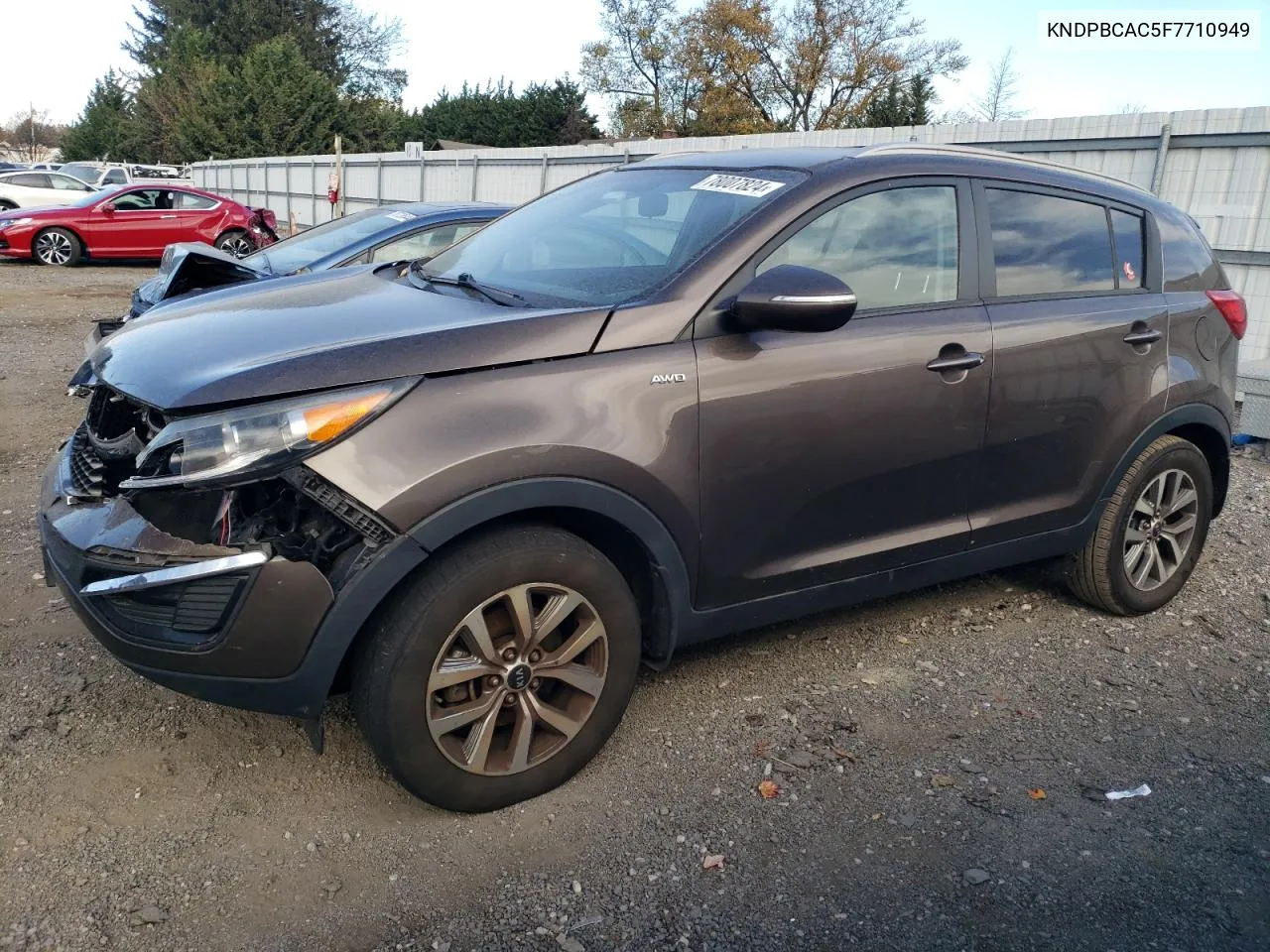 2015 Kia Sportage Lx VIN: KNDPBCAC5F7710949 Lot: 78007824