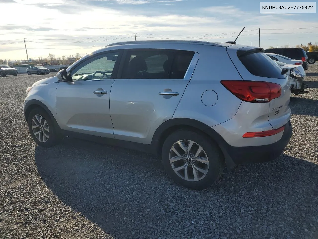 2015 Kia Sportage Ex VIN: KNDPC3AC2F7775822 Lot: 78192024