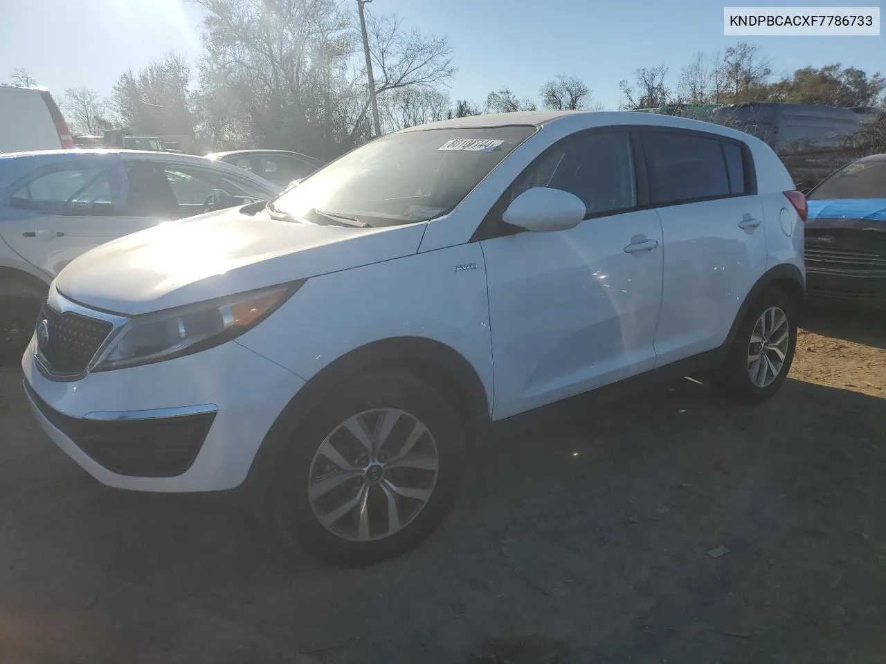 2015 Kia Sportage Lx VIN: KNDPBCACXF7786733 Lot: 80107744