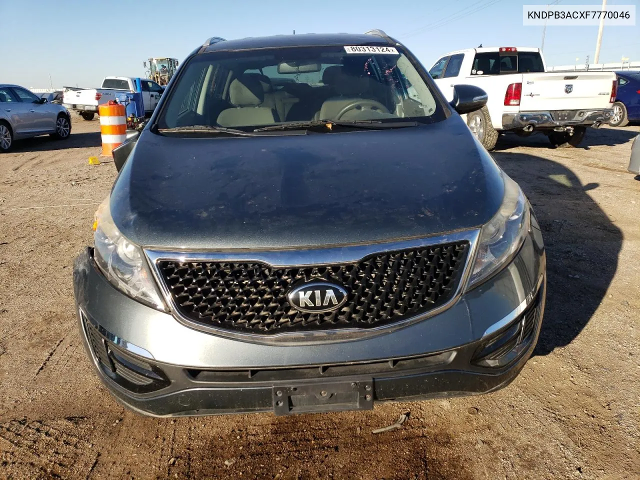 2015 Kia Sportage Lx VIN: KNDPB3ACXF7770046 Lot: 80313124