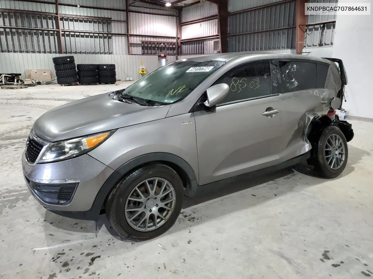 2016 Kia Sportage Lx VIN: KNDPBCAC7G7864631 Lot: 44317794