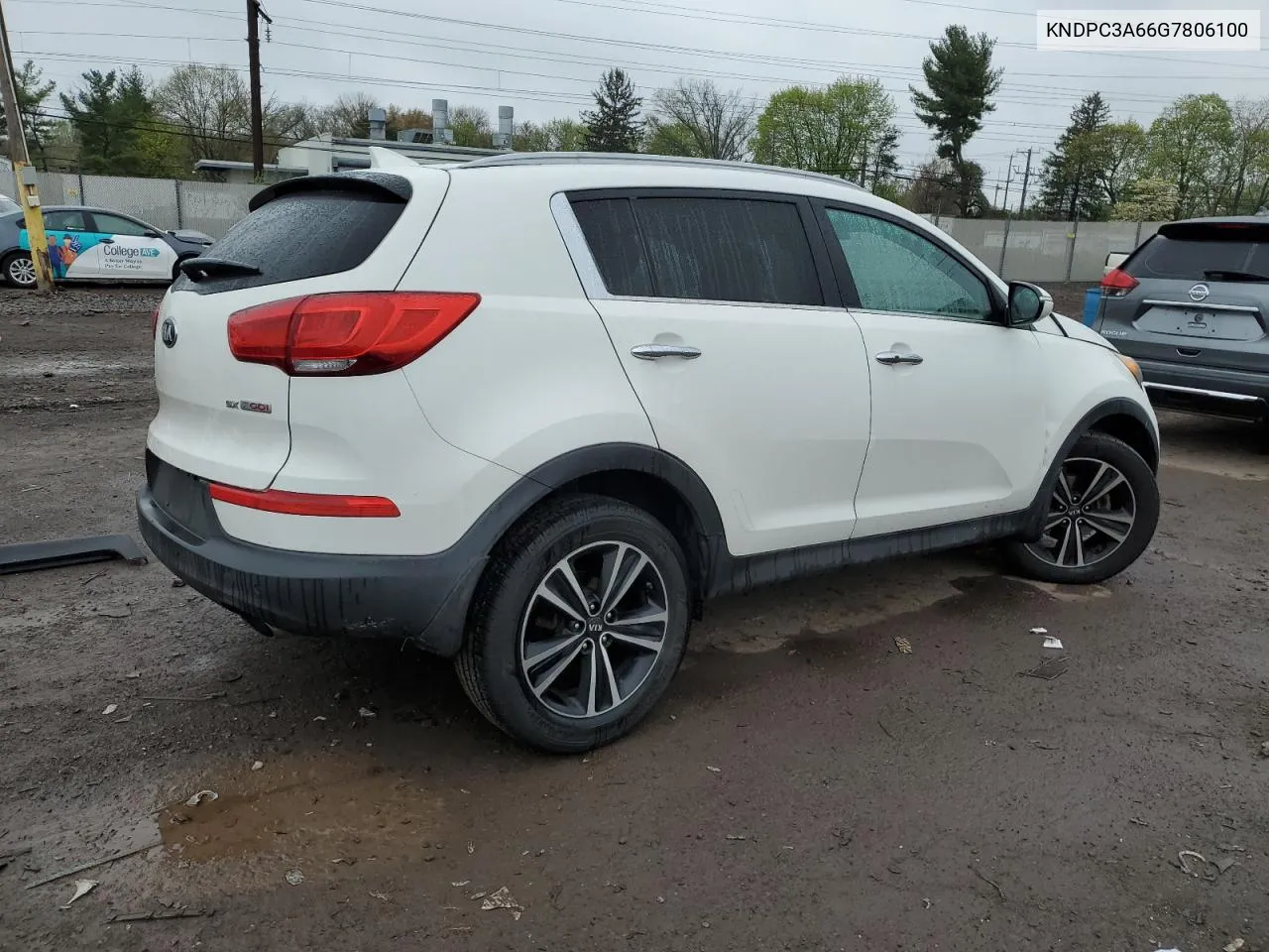 2016 Kia Sportage Ex VIN: KNDPC3A66G7806100 Lot: 51355434