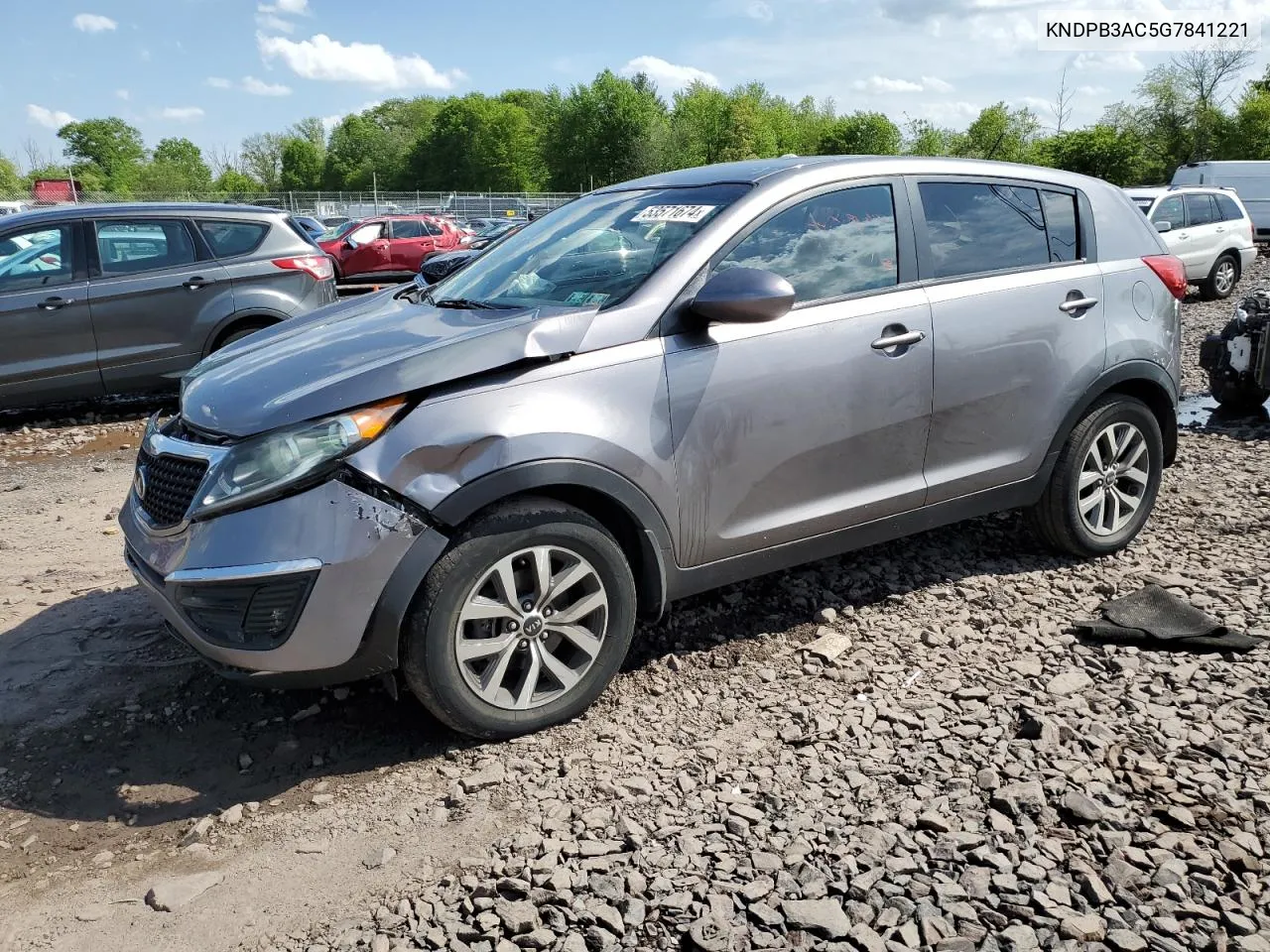 2016 Kia Sportage Lx VIN: KNDPB3AC5G7841221 Lot: 53571674