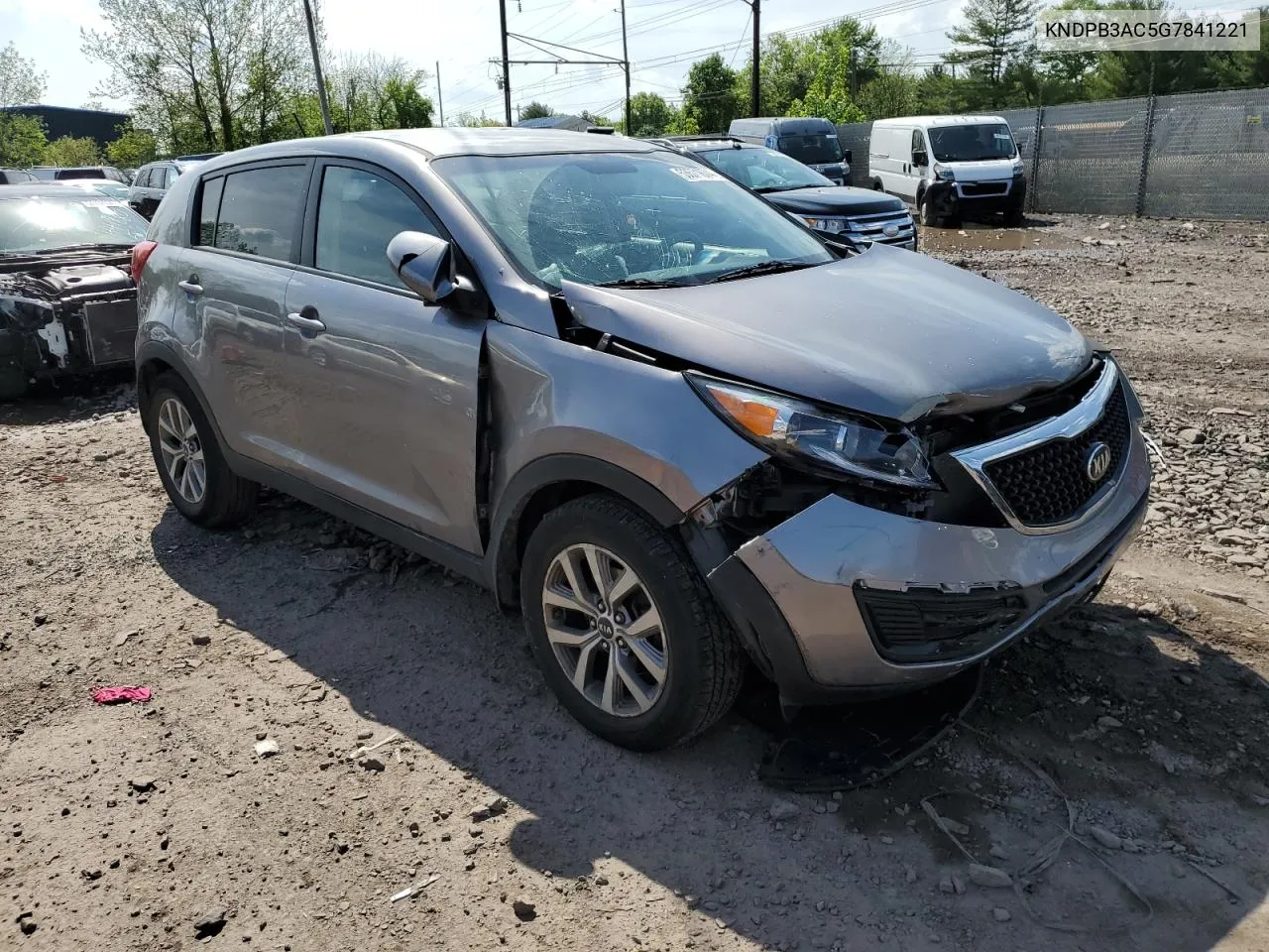 2016 Kia Sportage Lx VIN: KNDPB3AC5G7841221 Lot: 53571674