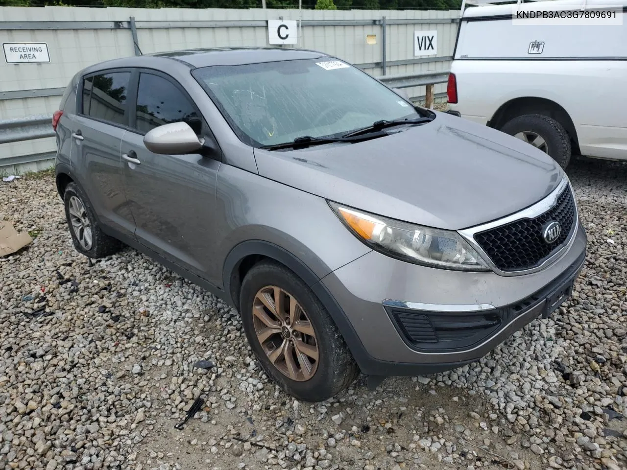 2016 Kia Sportage Lx VIN: KNDPB3AC3G7809691 Lot: 57017924