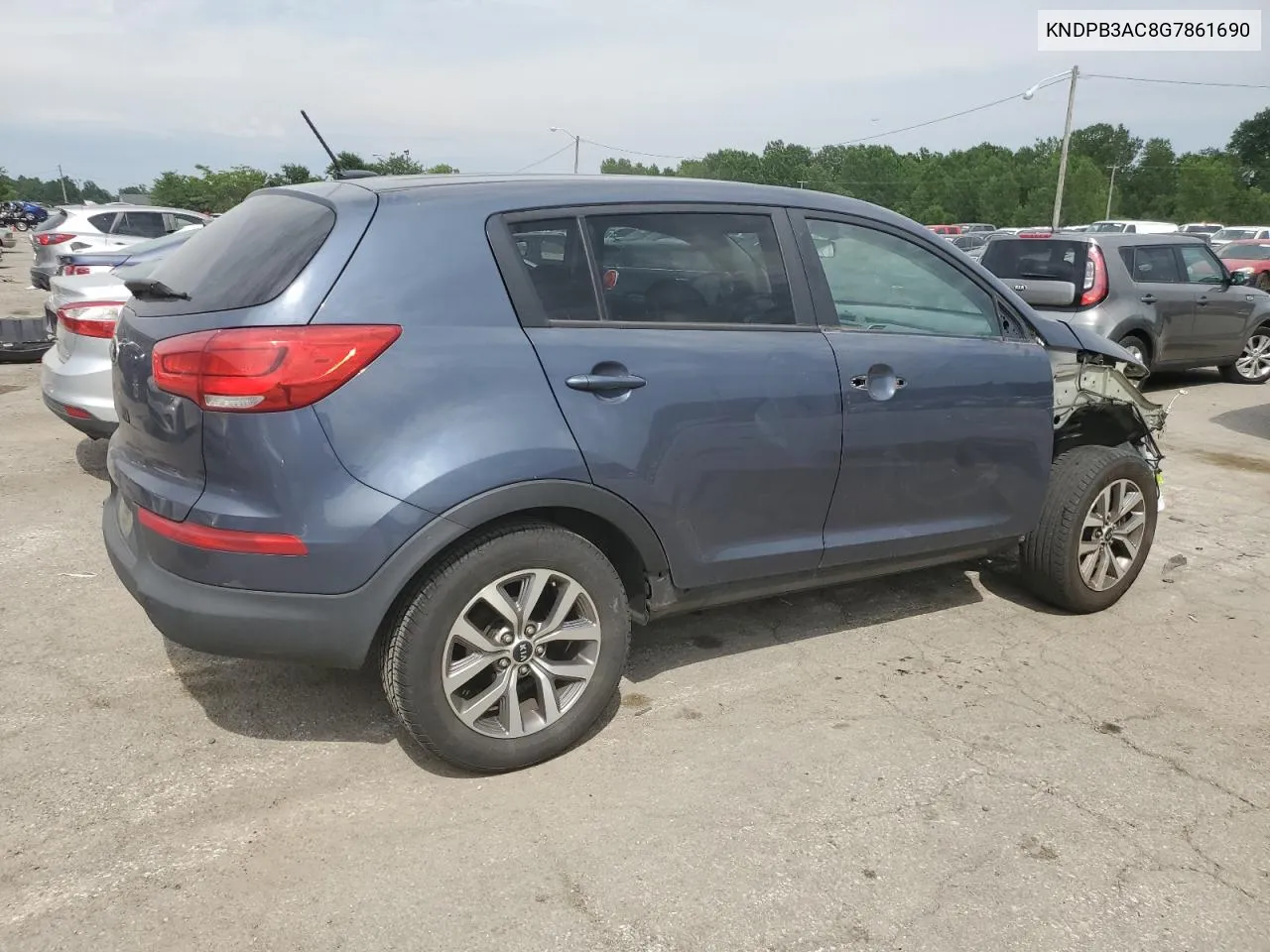 2016 Kia Sportage Lx VIN: KNDPB3AC8G7861690 Lot: 60638894