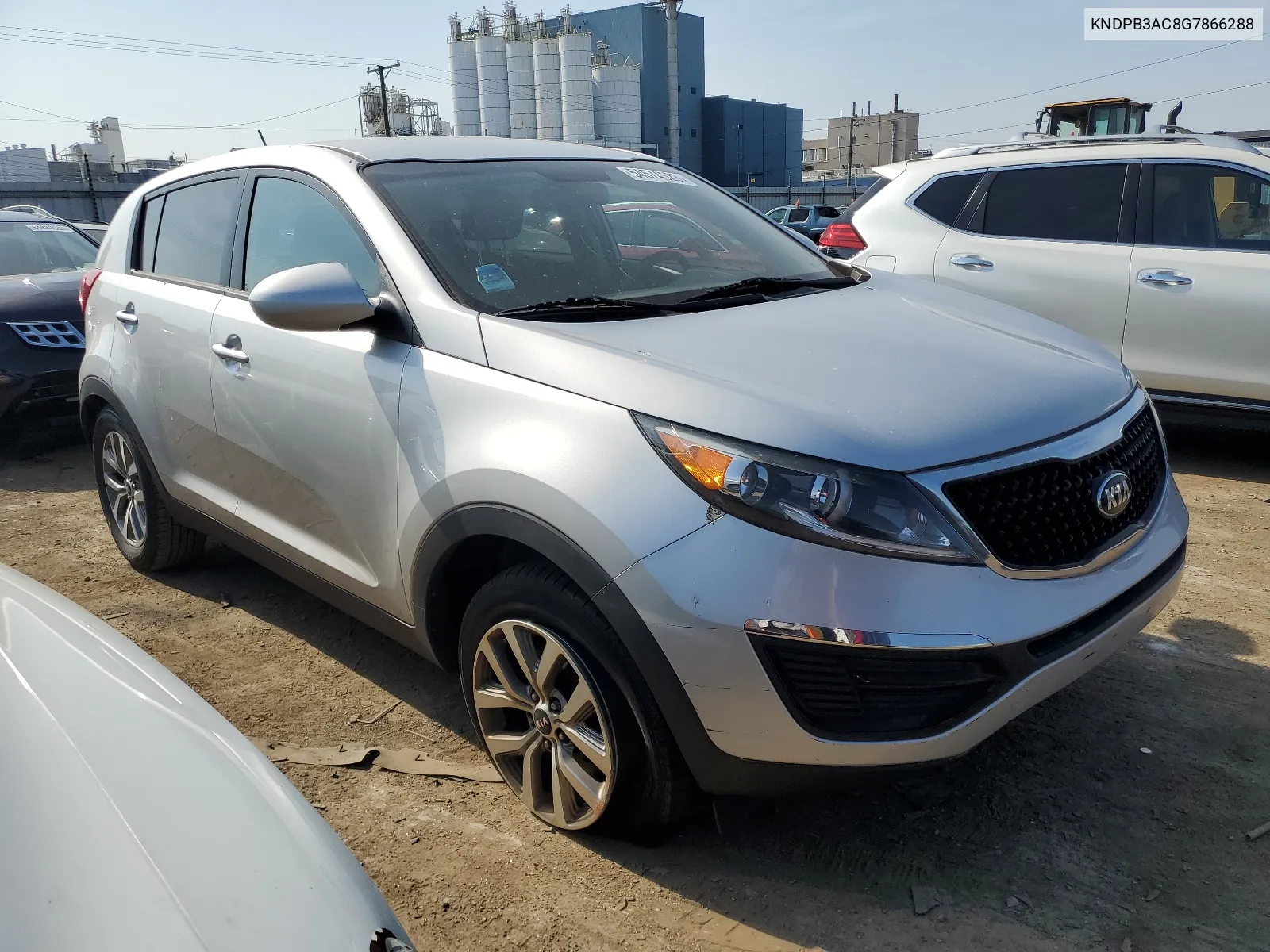 2016 Kia Sportage Lx VIN: KNDPB3AC8G7866288 Lot: 61395234