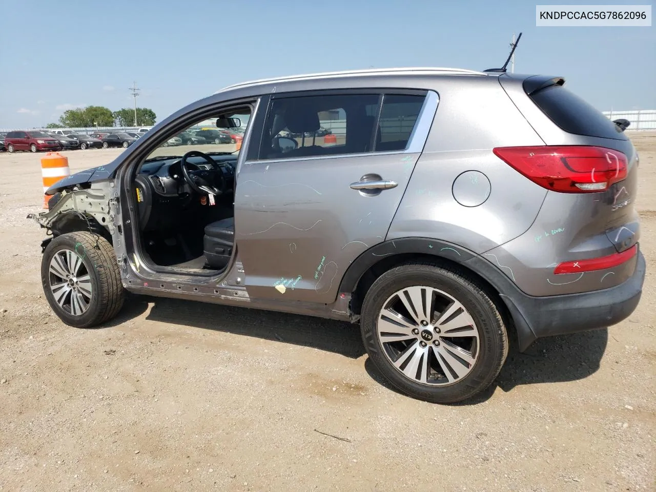 2016 Kia Sportage Ex VIN: KNDPCCAC5G7862096 Lot: 62498914