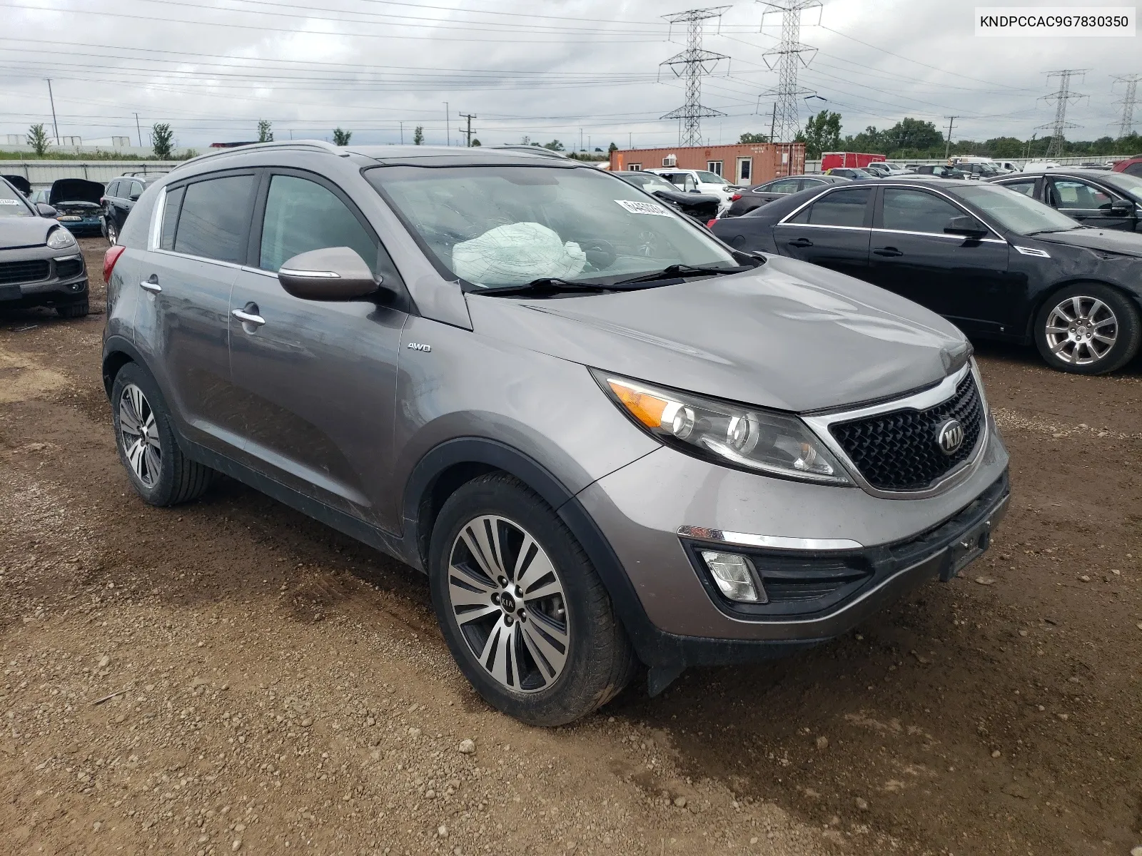 2016 Kia Sportage Ex VIN: KNDPCCAC9G7830350 Lot: 64450264