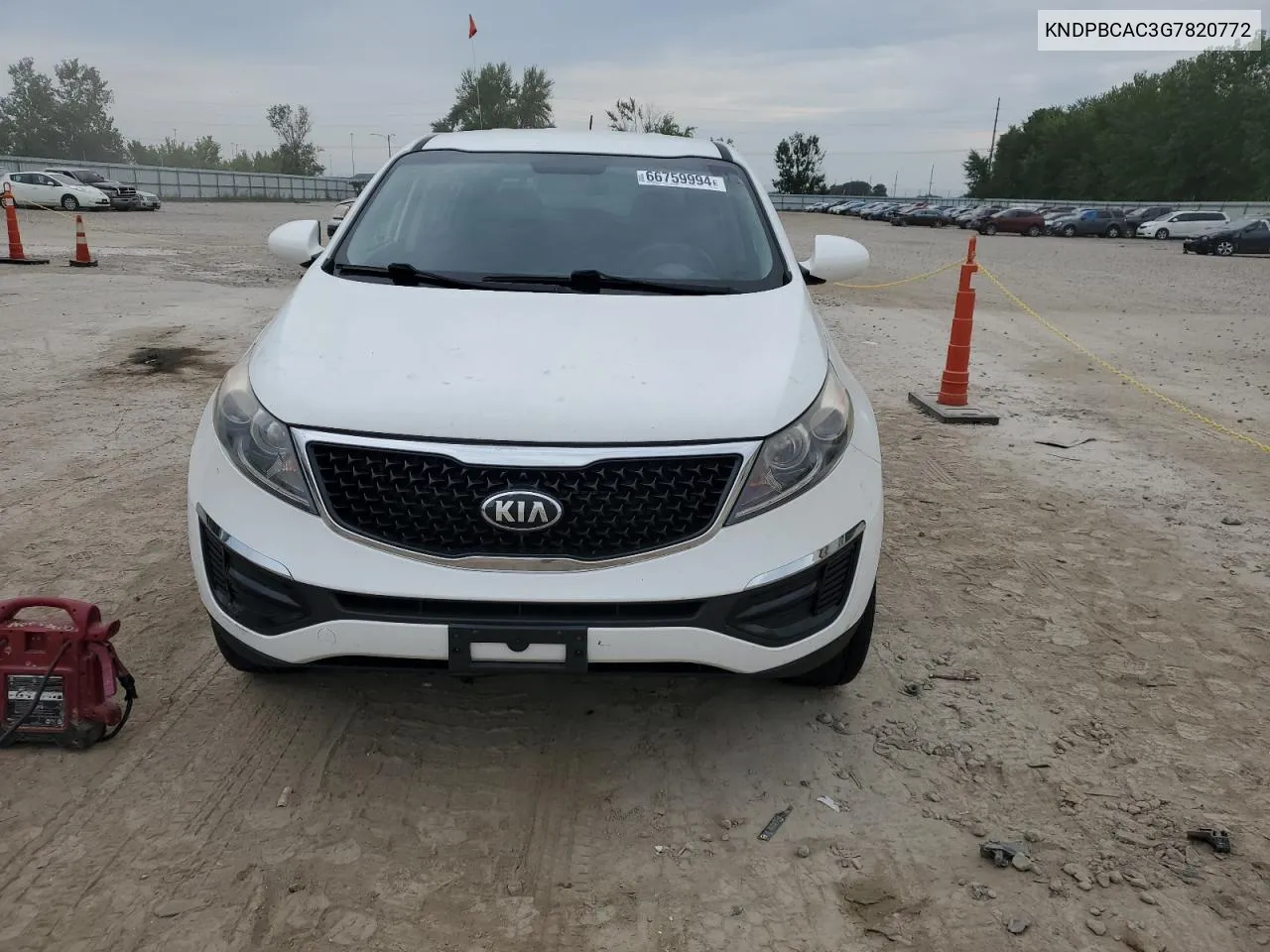 KNDPBCAC3G7820772 2016 Kia Sportage Lx