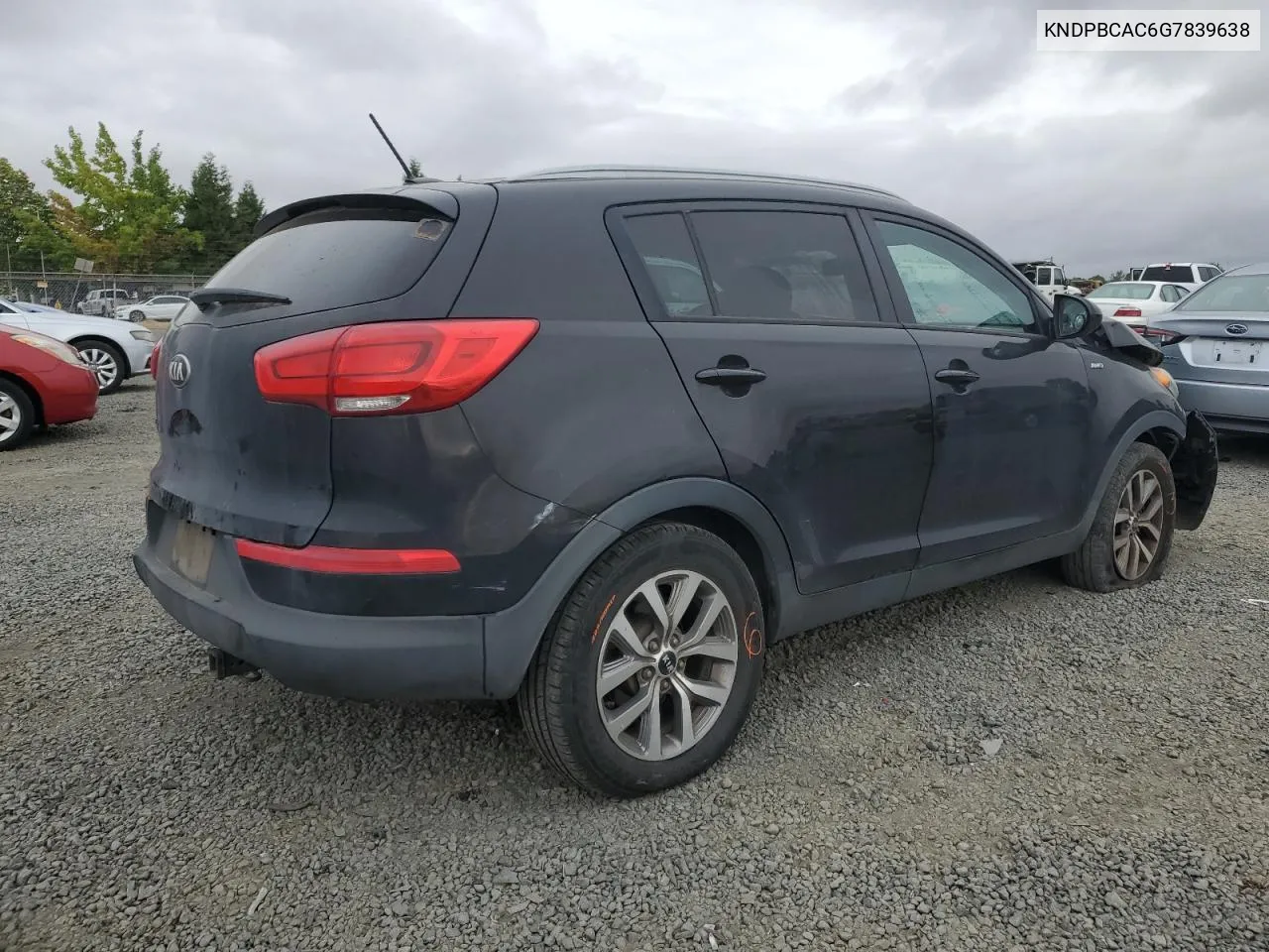 KNDPBCAC6G7839638 2016 Kia Sportage Lx