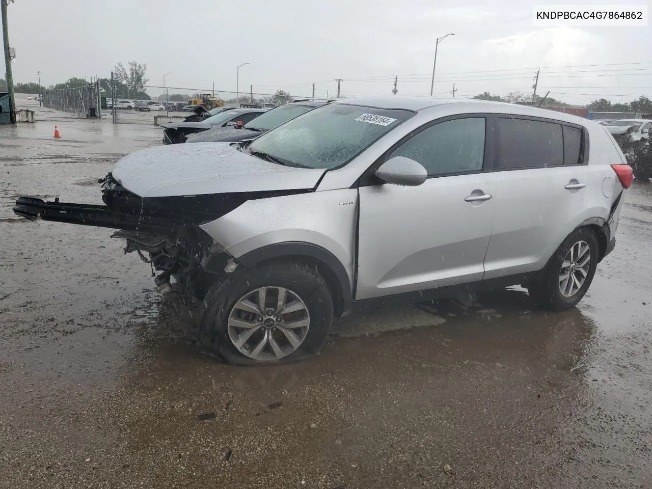 2016 Kia Sportage Lx VIN: KNDPBCAC4G7864862 Lot: 68536164