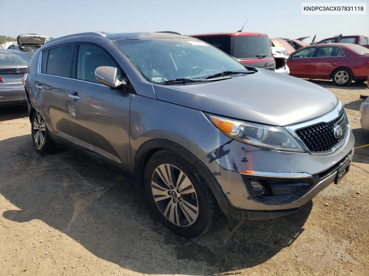 2016 Kia Sportage Ex VIN: KNDPC3ACXG7831118 Lot: 68635184