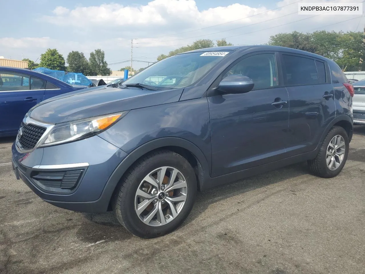 2016 Kia Sportage Lx VIN: KNDPB3AC1G7877391 Lot: 68954664