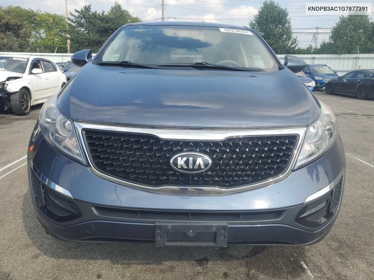 2016 Kia Sportage Lx VIN: KNDPB3AC1G7877391 Lot: 68954664