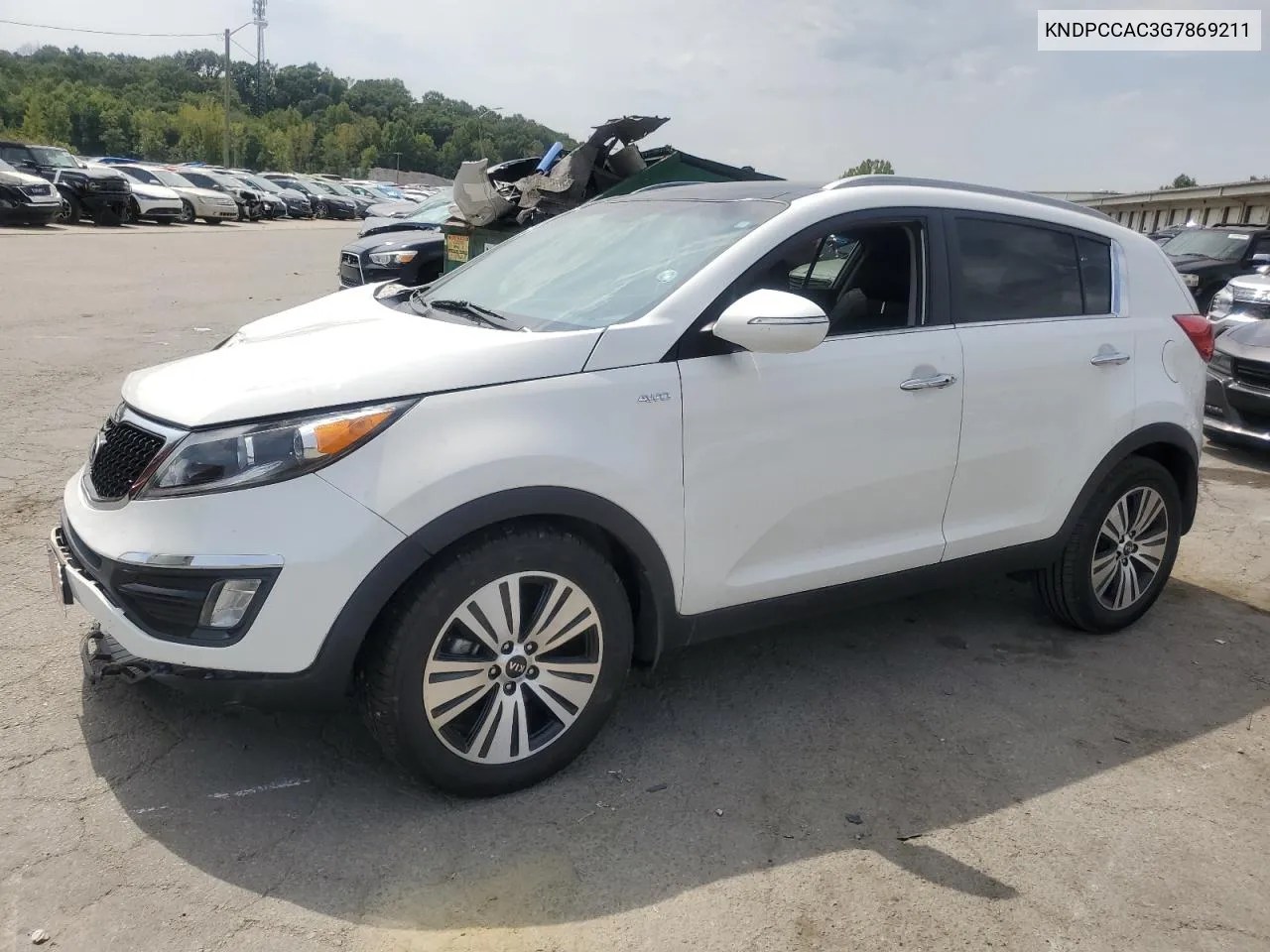 2016 Kia Sportage Ex VIN: KNDPCCAC3G7869211 Lot: 70080804