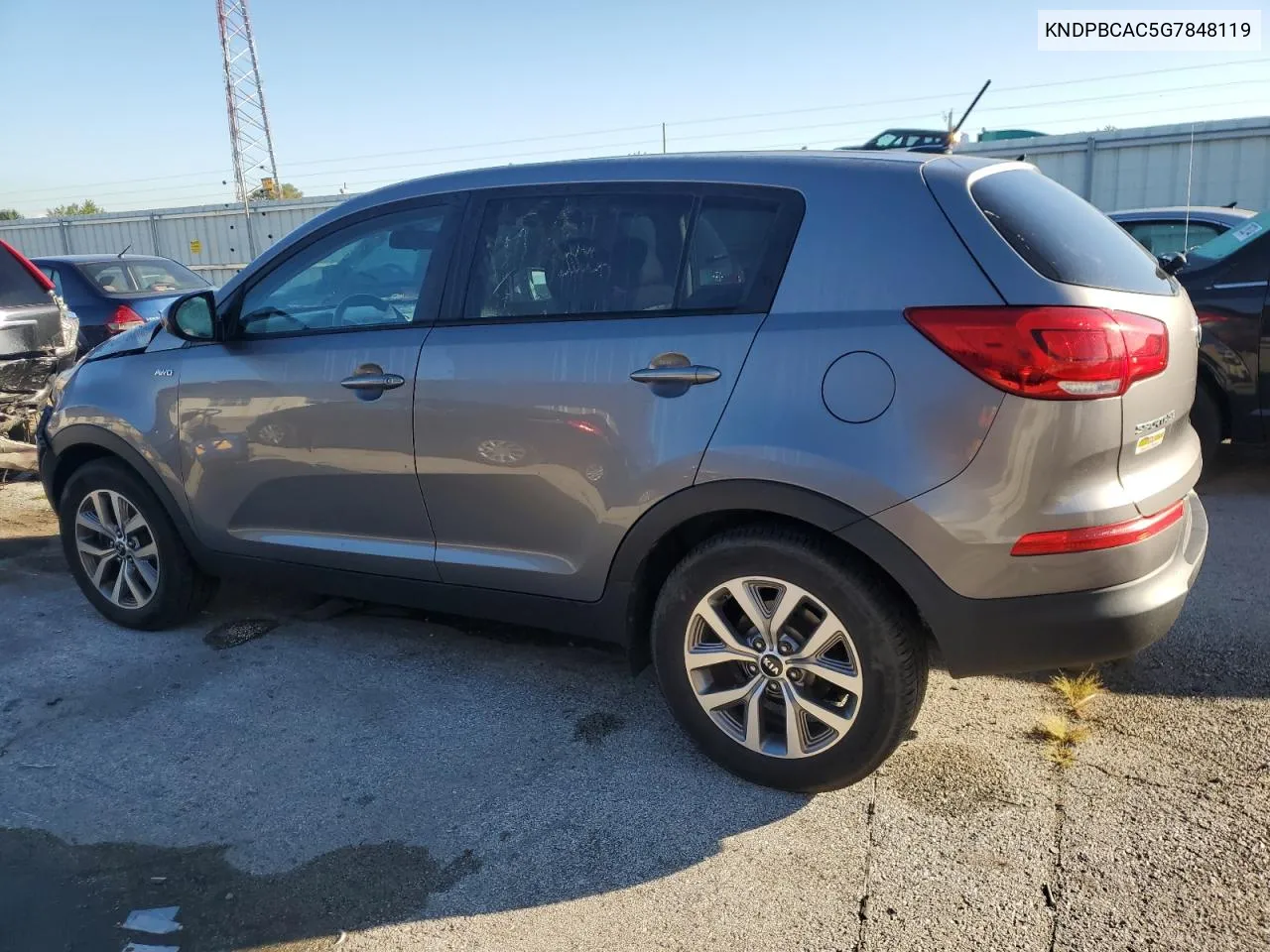 2016 Kia Sportage Lx VIN: KNDPBCAC5G7848119 Lot: 71032334