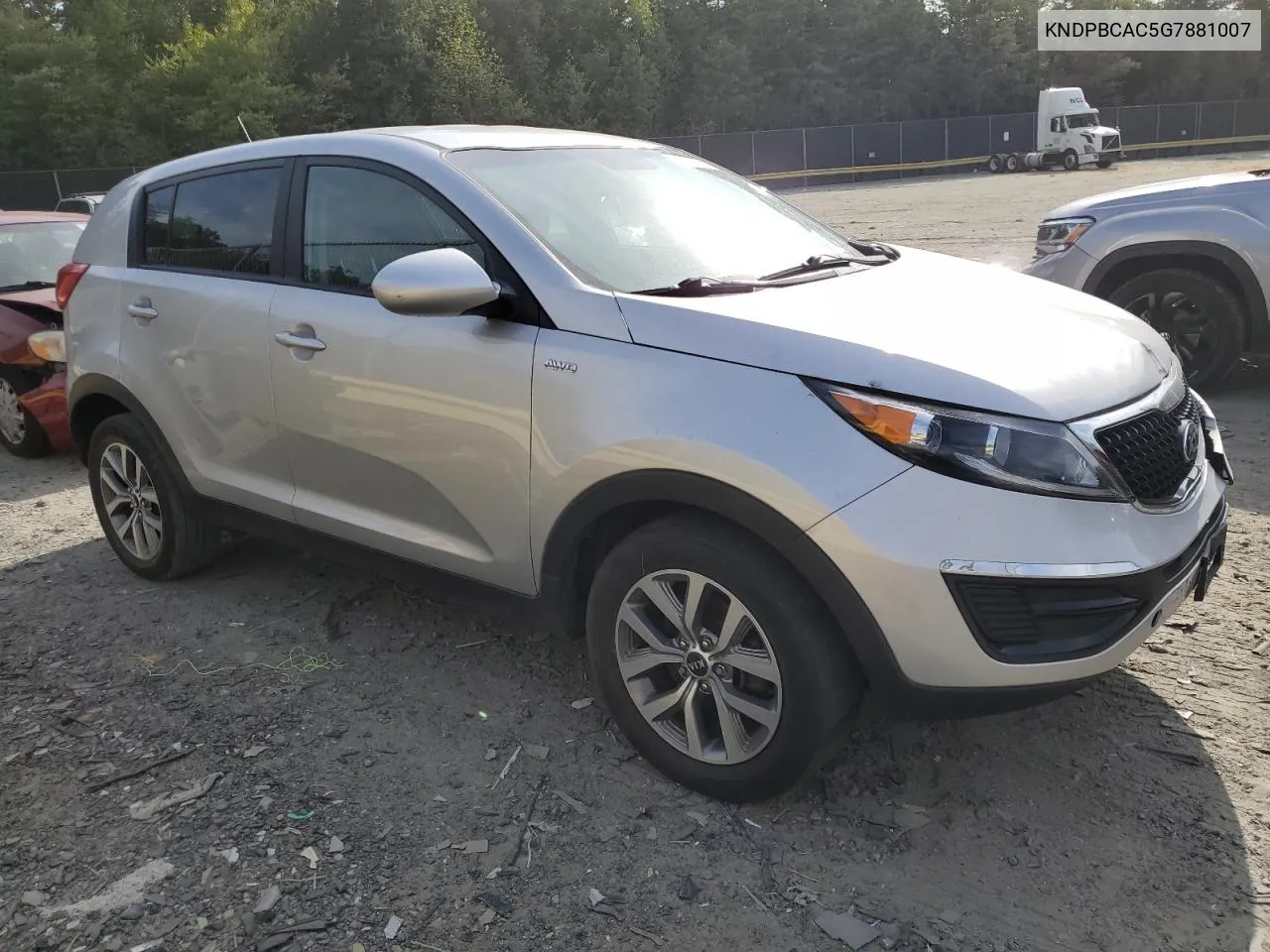 2016 Kia Sportage Lx VIN: KNDPBCAC5G7881007 Lot: 71261814