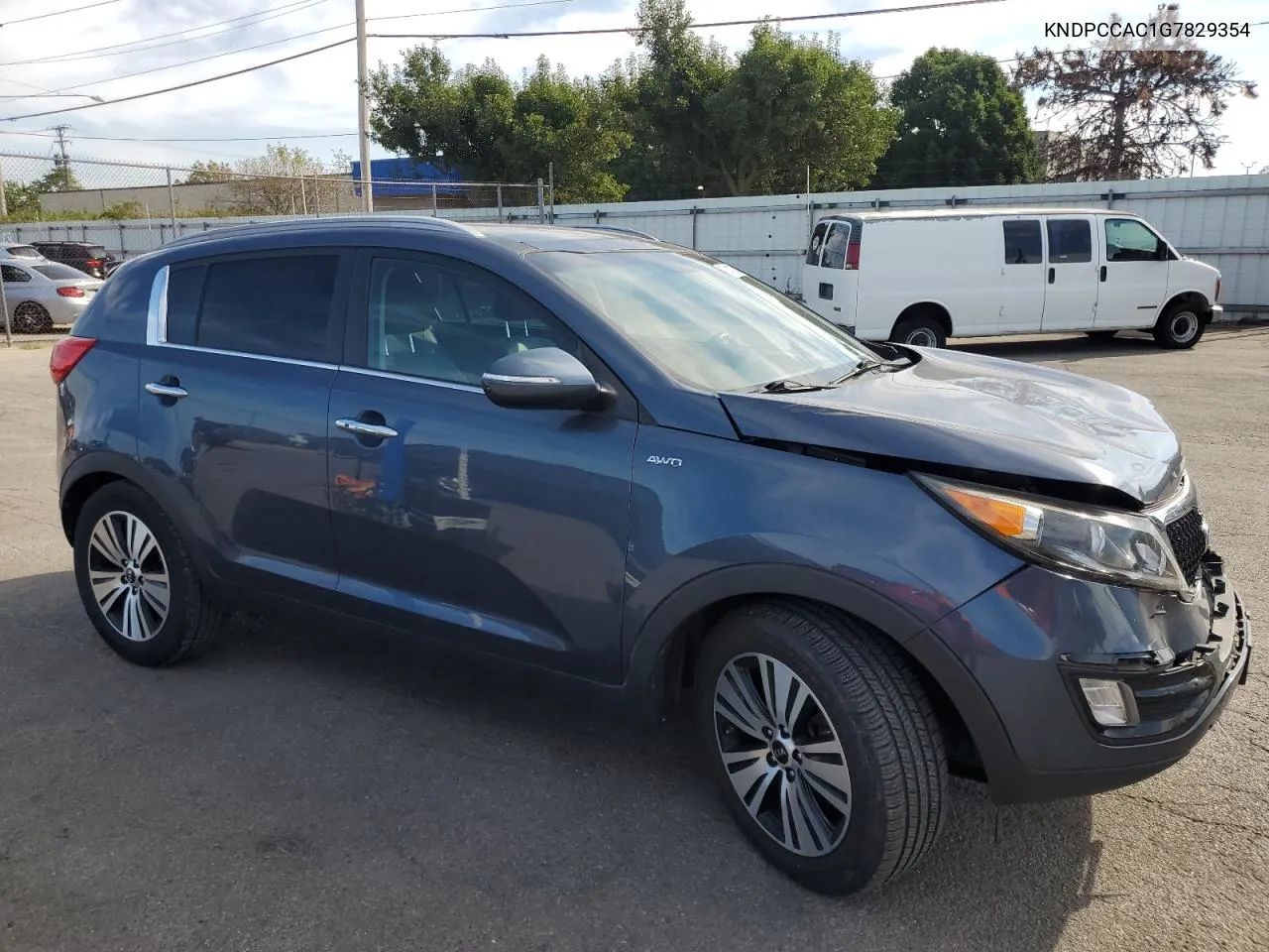 2016 Kia Sportage Ex VIN: KNDPCCAC1G7829354 Lot: 71413154