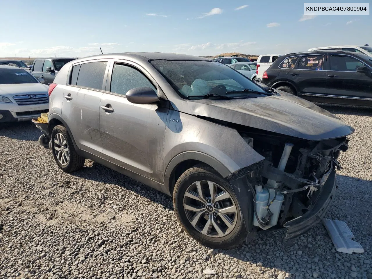 KNDPBCAC4G7800904 2016 Kia Sportage Lx