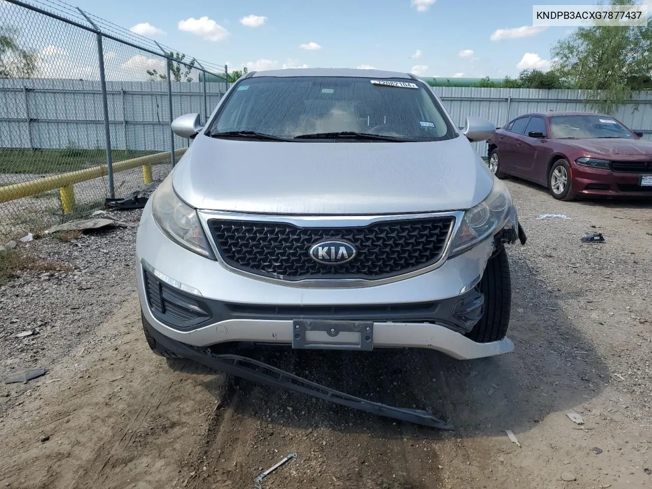 KNDPB3ACXG7877437 2016 Kia Sportage Lx