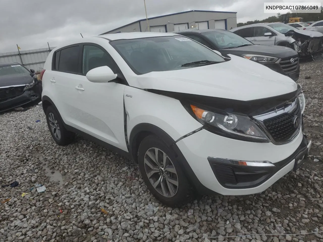 2016 Kia Sportage Lx VIN: KNDPBCAC1G7866049 Lot: 72264024