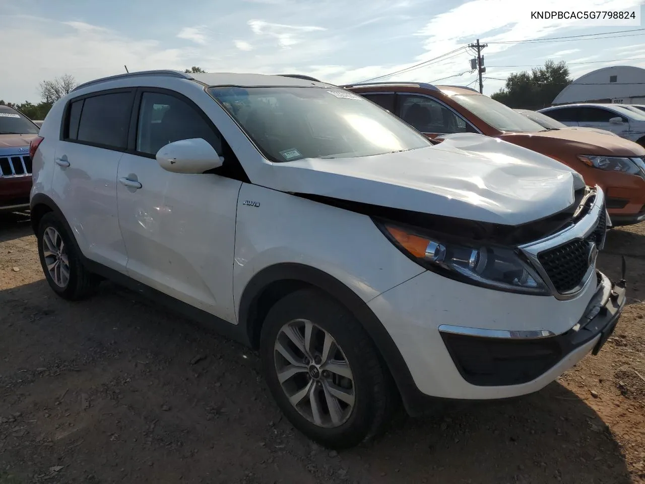 2016 Kia Sportage Lx VIN: KNDPBCAC5G7798824 Lot: 72334694