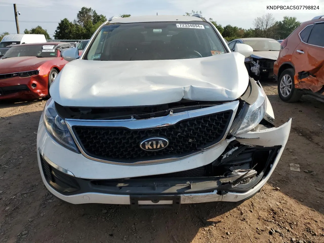 2016 Kia Sportage Lx VIN: KNDPBCAC5G7798824 Lot: 72334694