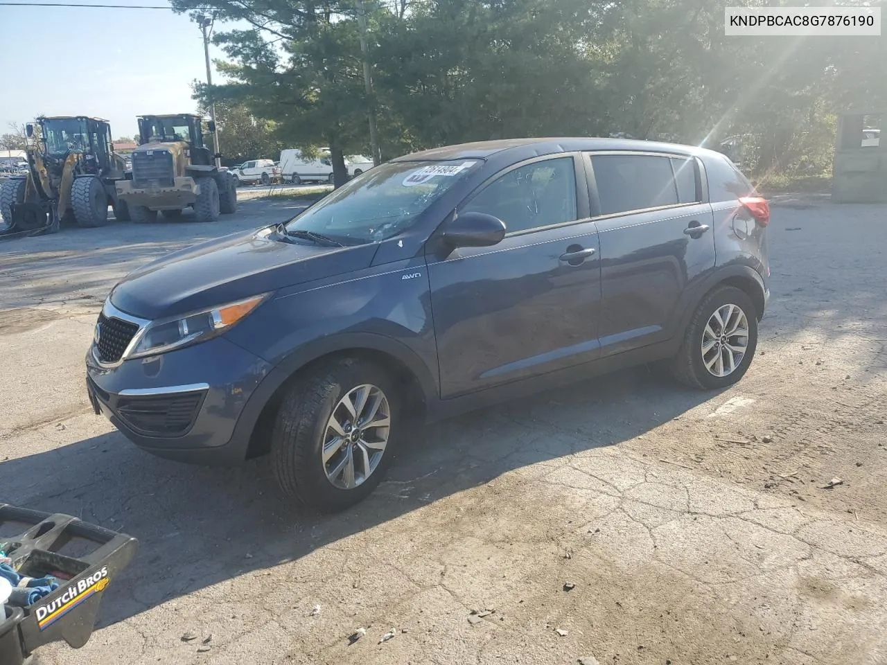 2016 Kia Sportage Lx VIN: KNDPBCAC8G7876190 Lot: 72614904