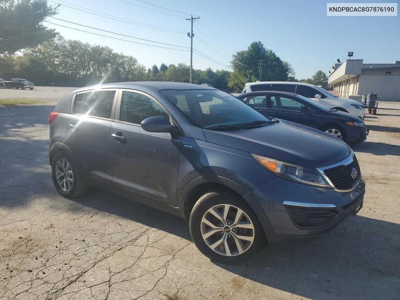 2016 Kia Sportage Lx VIN: KNDPBCAC8G7876190 Lot: 72614904