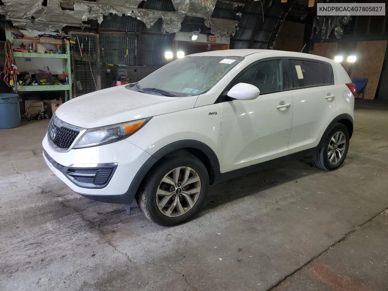 2016 Kia Sportage Lx VIN: KNDPBCAC4G7805827 Lot: 72620834