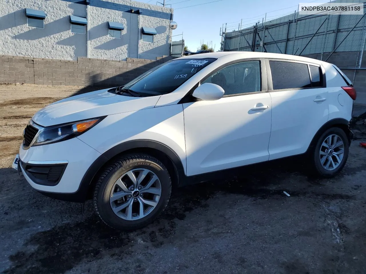 2016 Kia Sportage Lx VIN: KNDPB3AC4G7881158 Lot: 72728704