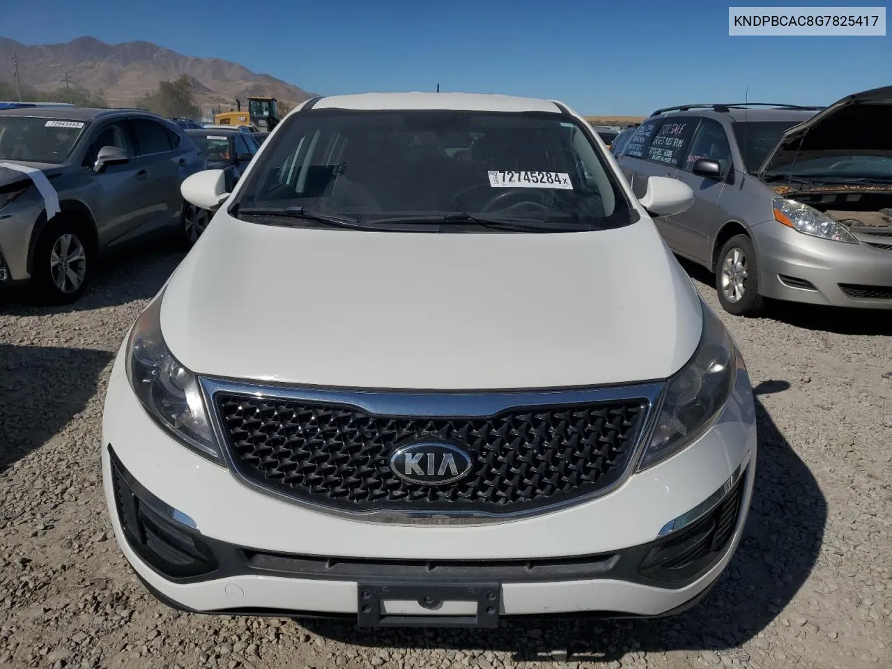 2016 Kia Sportage Lx VIN: KNDPBCAC8G7825417 Lot: 72745284