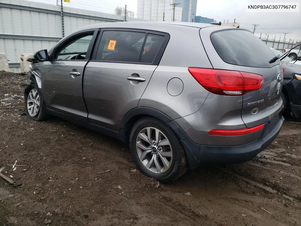 KNDPB3AC3G7796747 2016 Kia Sportage Lx