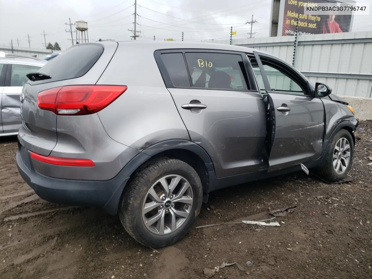 KNDPB3AC3G7796747 2016 Kia Sportage Lx