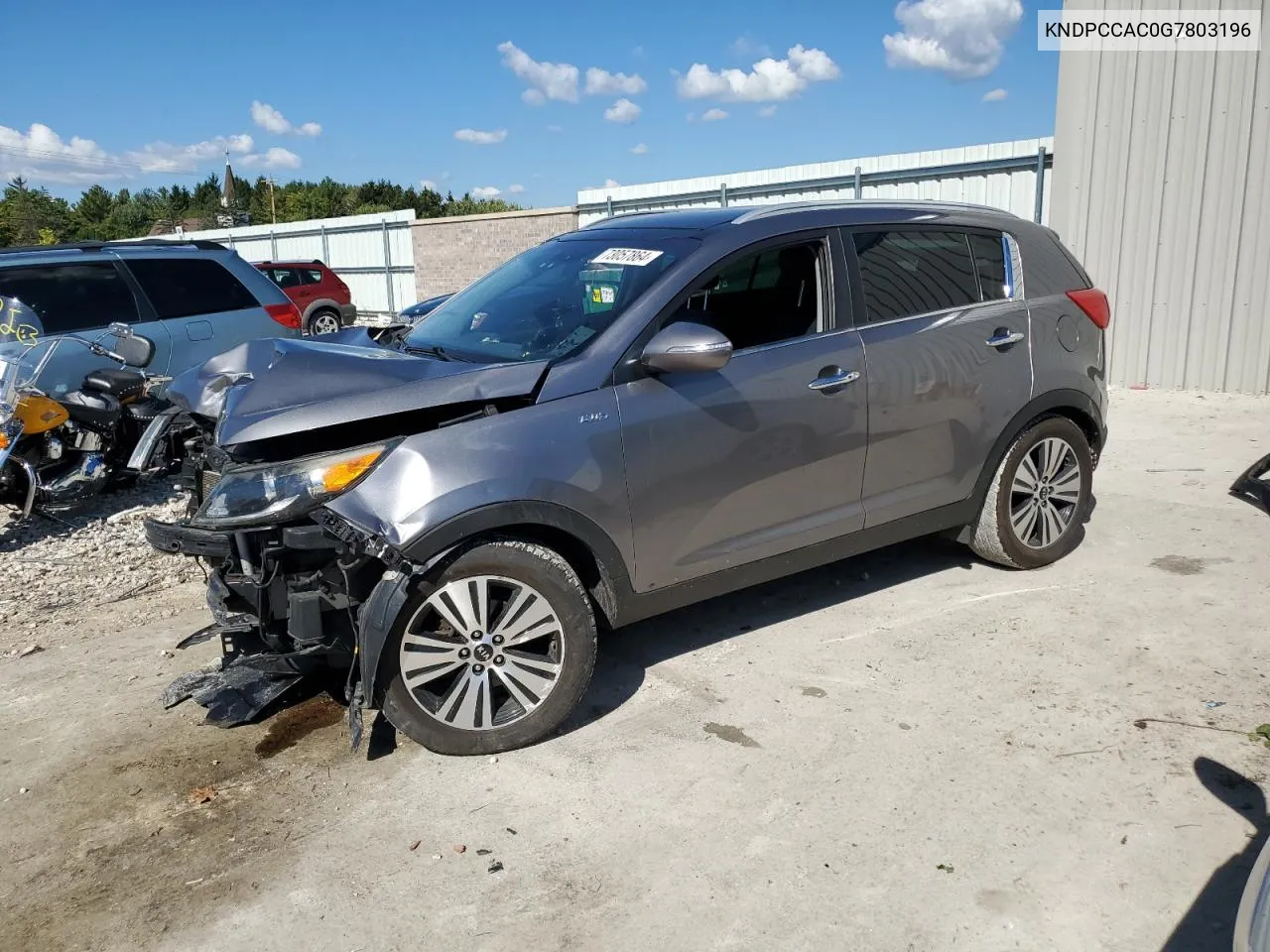 2016 Kia Sportage Ex VIN: KNDPCCAC0G7803196 Lot: 73057864