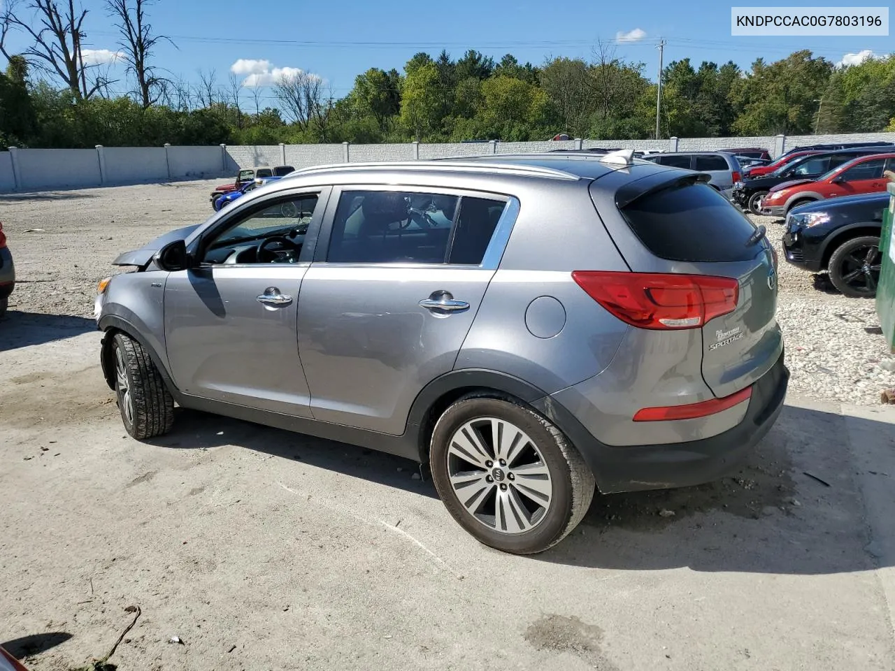 2016 Kia Sportage Ex VIN: KNDPCCAC0G7803196 Lot: 73057864