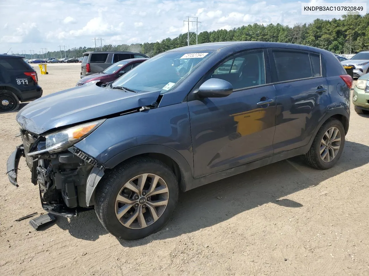 2016 Kia Sportage Lx VIN: KNDPB3AC1G7820849 Lot: 73152794