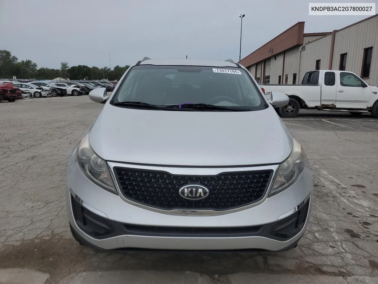 2016 Kia Sportage Lx VIN: KNDPB3AC2G7800027 Lot: 73417144