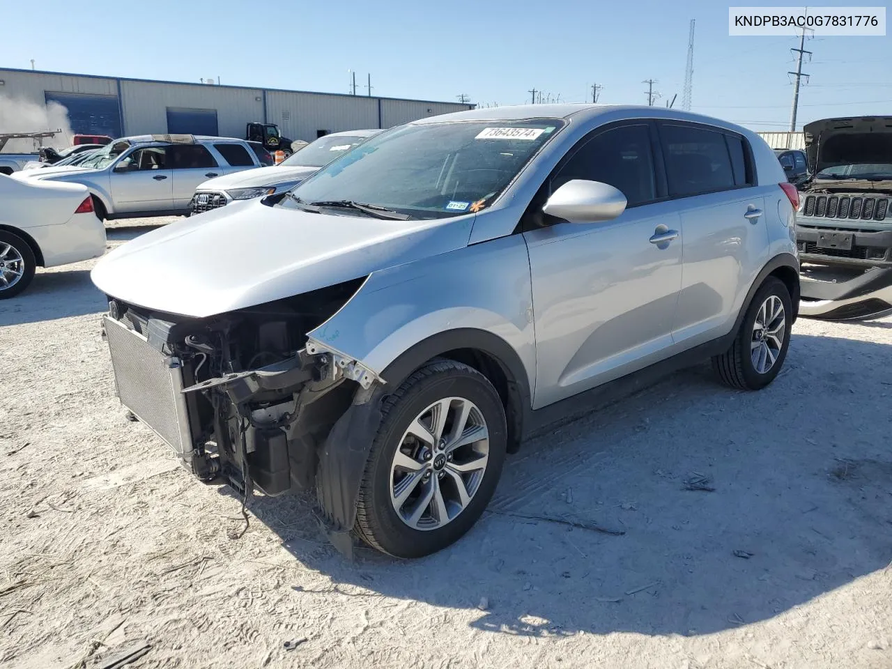 2016 Kia Sportage Lx VIN: KNDPB3AC0G7831776 Lot: 73643574