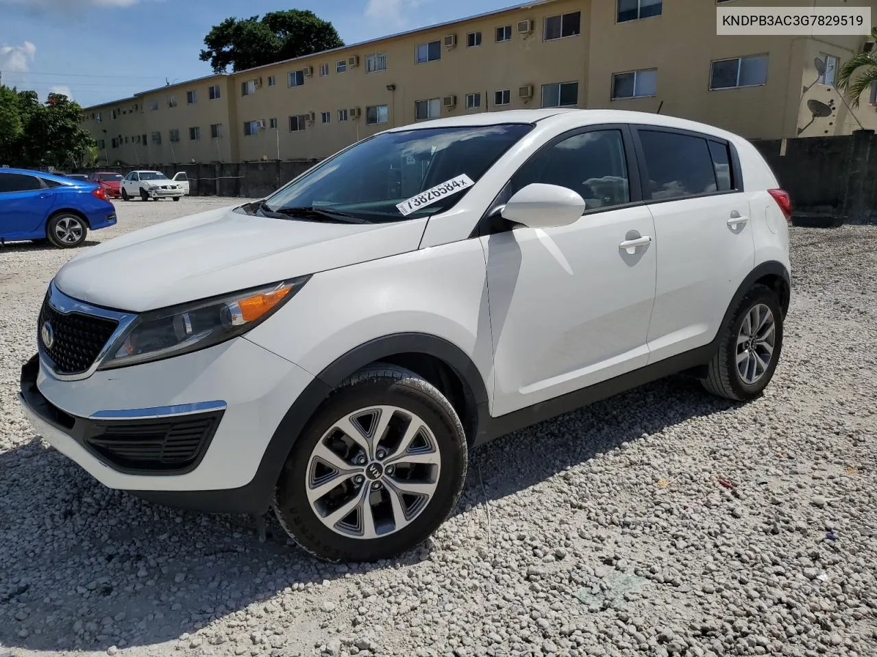 2016 Kia Sportage Lx VIN: KNDPB3AC3G7829519 Lot: 73826584