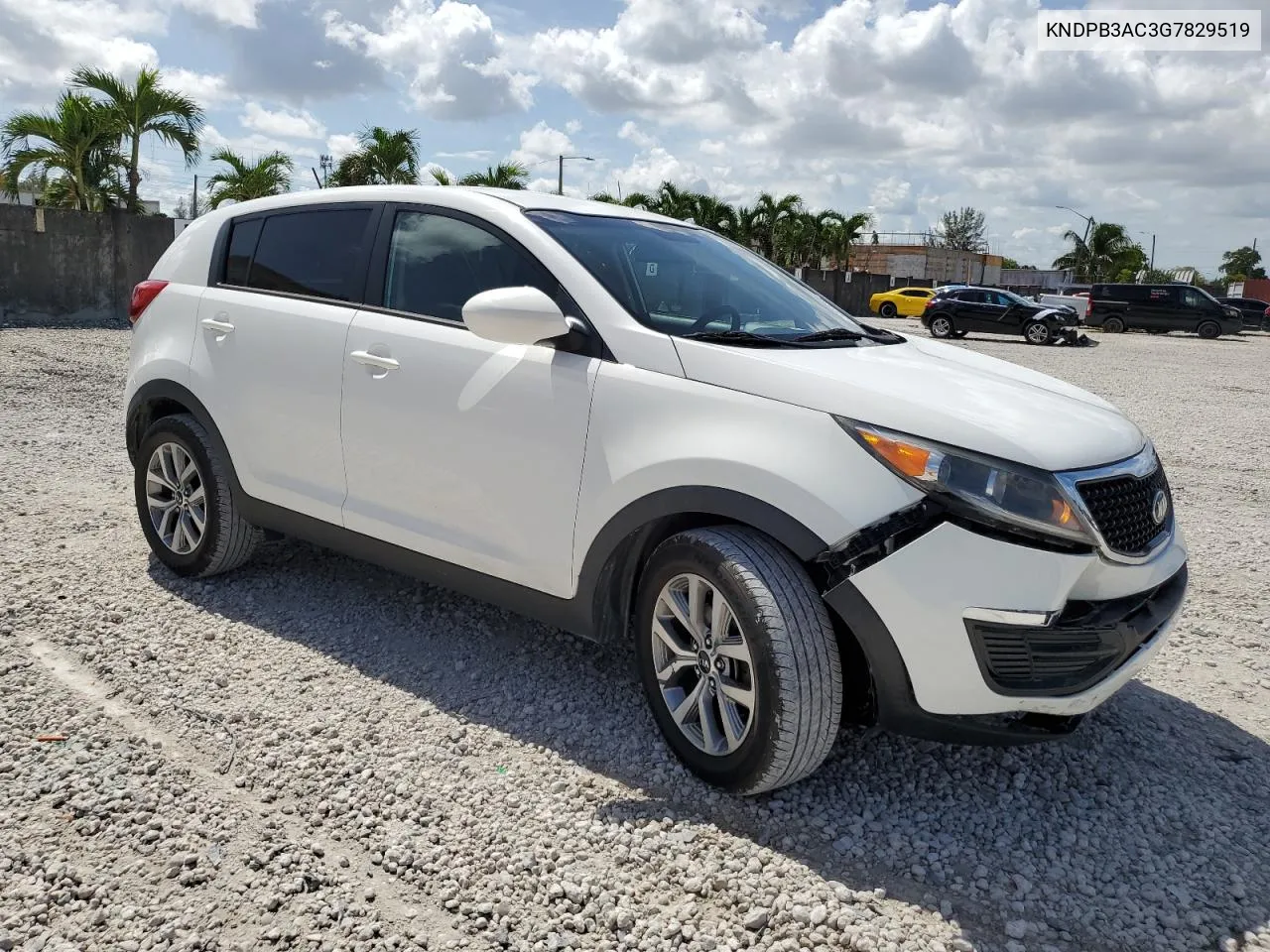 2016 Kia Sportage Lx VIN: KNDPB3AC3G7829519 Lot: 73826584