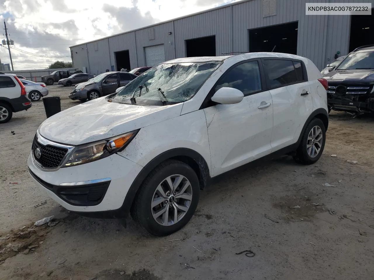 2016 Kia Sportage Lx VIN: KNDPB3AC0G7872232 Lot: 73884344